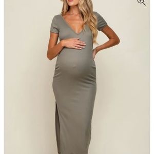 PinkBlush Maternity Midi Dress